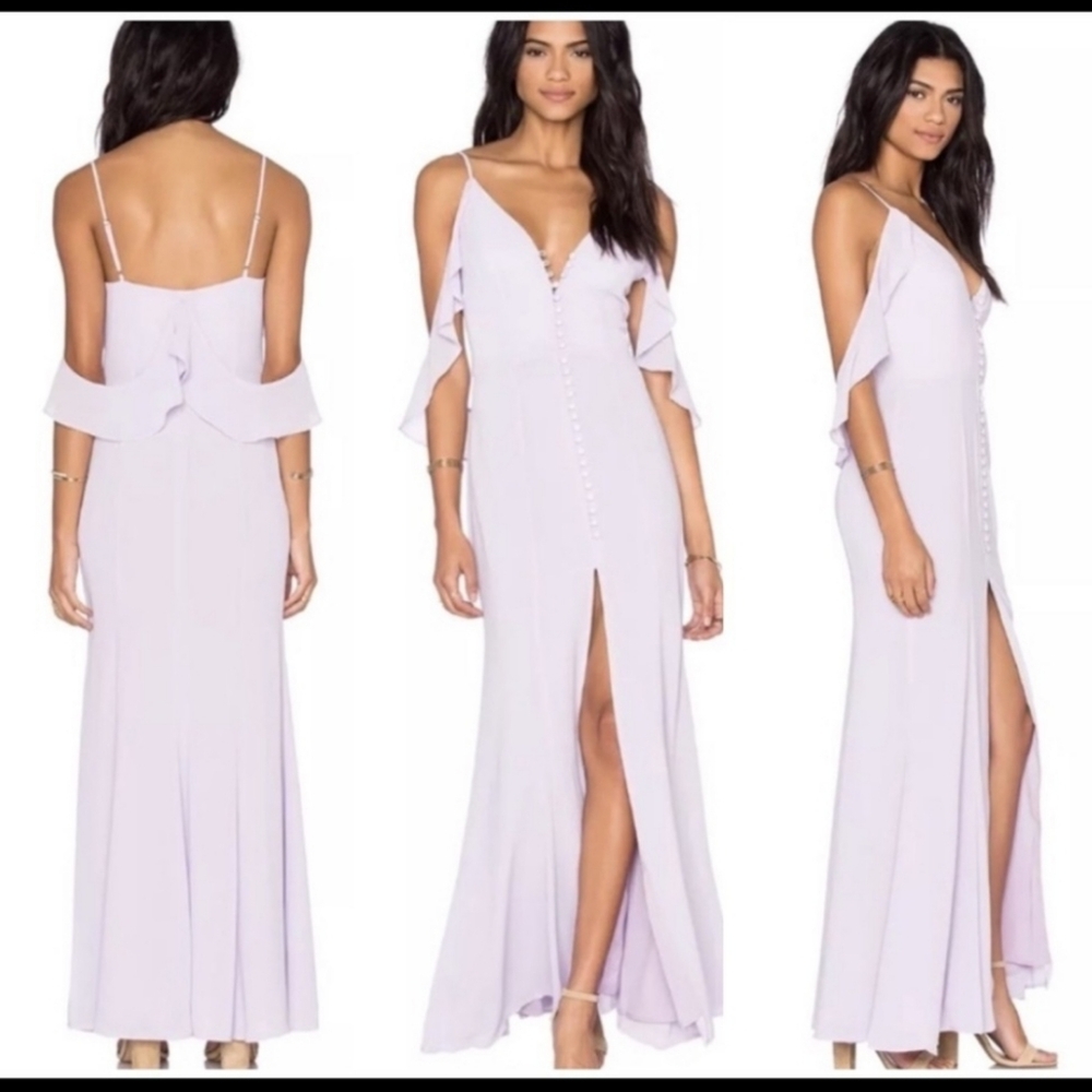 Jarlo Cora Cami Strap Maxi Dress With Frill Detail